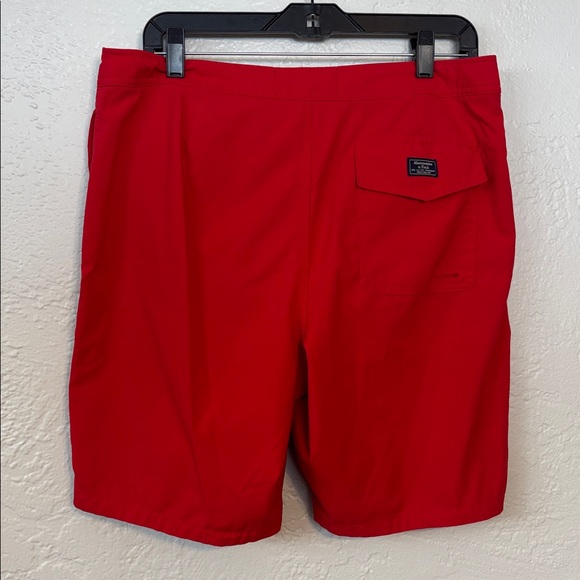Abercrombie & Fitch Men’s Red Stretch Lined Swim Trunks 32 - Picture 8 of 10